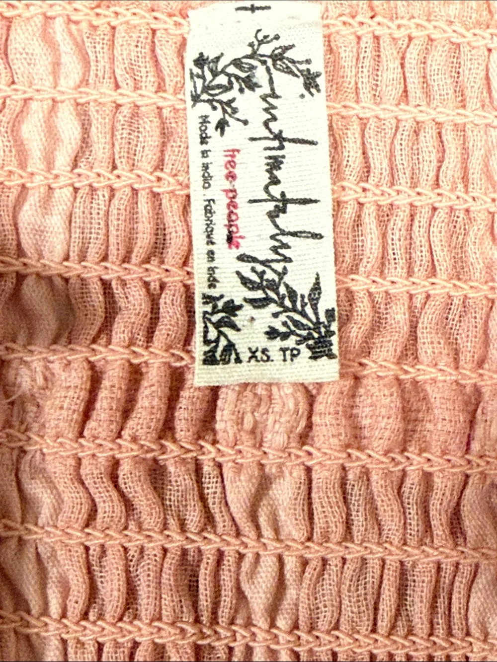 Free People Intimately Talk Back Pink Daisy Tube Top XS NWOT